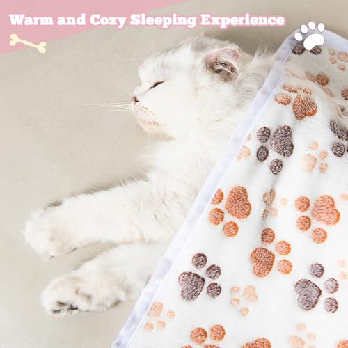 12 Pack Small Fleece Dog Blankets – Washable Pet Throws for Cats, Guinea Pigs & Kittens (23x16 Inches, 4 Colors)