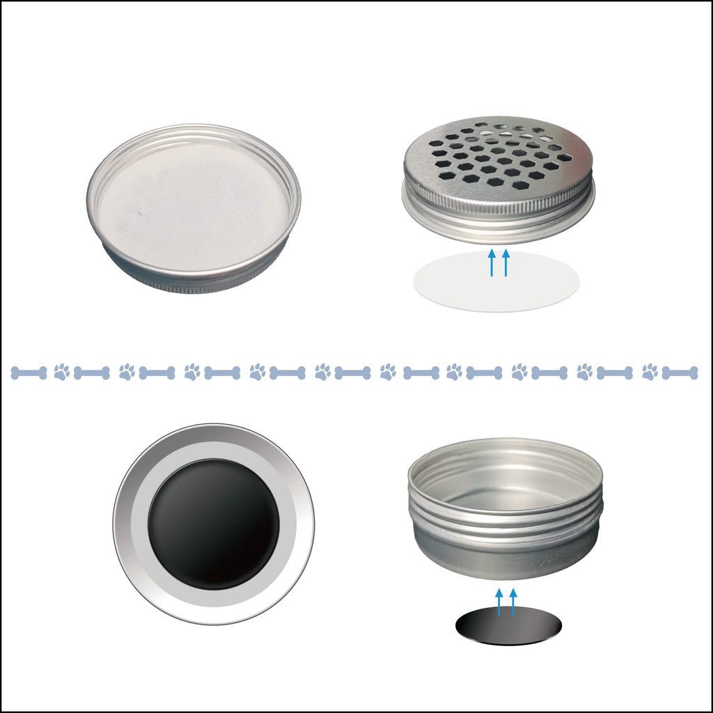 18 Pack Nose Work Tins for Dogs - Aluminum Scent Training Cans with Magnetic Dots, Scent Work Training Kit