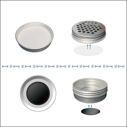 18 Pack Nose Work Tins for Dogs - Aluminum Scent Training Cans with Magnetic Dots, Scent Work Training Kit