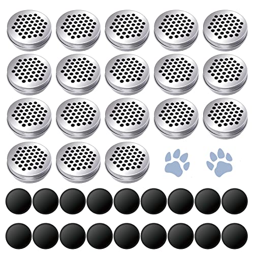 18 Pack Nose Work Tins for Dogs - Aluminum Scent Training Cans with Magnetic Dots, Scent Work Training Kit