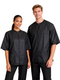 2 Pack Water Resistant Dog Grooming Smock - Unisex Anti-Static Full Zipper Barber Jacket for Men and Women
