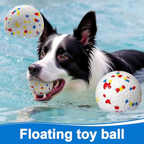 6 Pack ETPU Dog Balls 2.2 Inch – Stain-Resistant, Chew-Friendly, Compatible with Automatic Ball Launchers