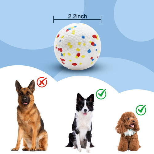 6 Pack ETPU Dog Balls 2.2 Inch – Stain-Resistant, Chew-Friendly, Compatible with Automatic Ball Launchers