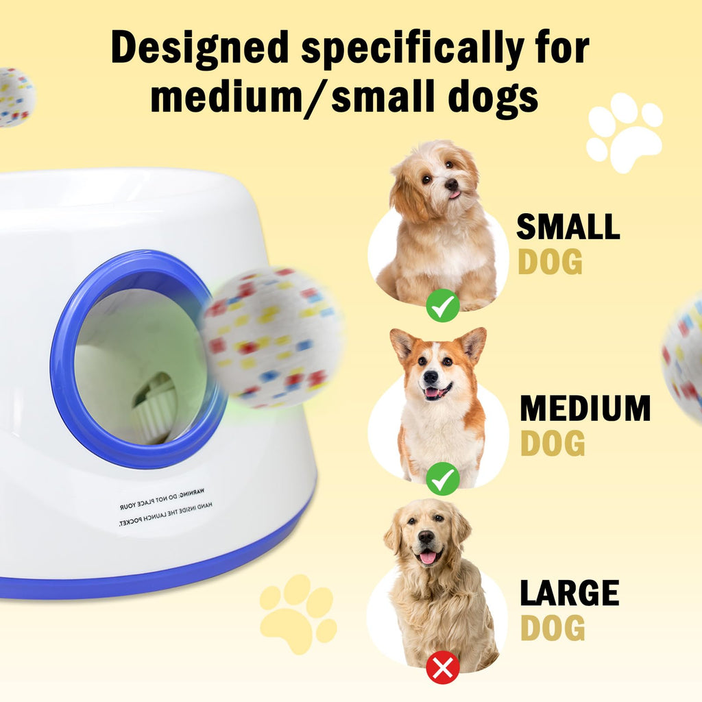 6 Pack ETPU Dog Balls 2.2 Inch – Stain-Resistant, Chew-Friendly, Compatible with Automatic Ball Launchers