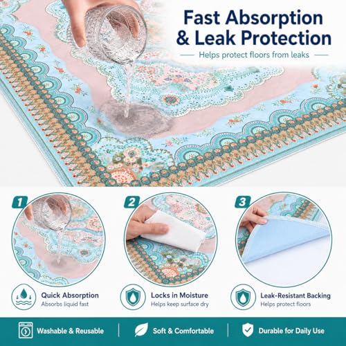 Aitmexcn 36x36 Washable Pee Pads for Dogs, 2 Pack Reusable with Non-Slip Rubber Backing, Super Absorbent Cotton Housebreaking Pads