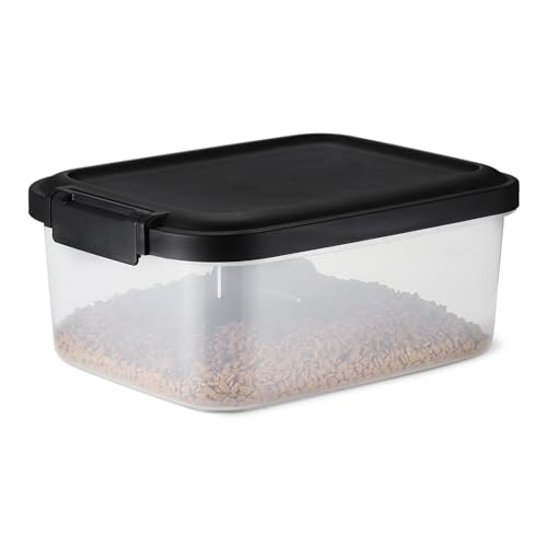 Amazon Basics 10 lb Pet Food Storage Container – BPA-Free, Secure Seal, Scoop Included
