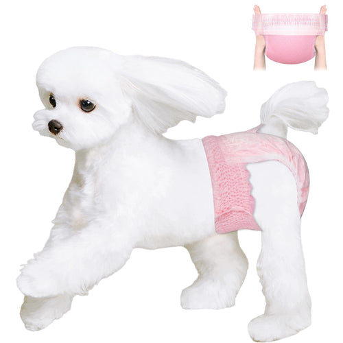Ambreview Disposable Dog Diapers for Female Dogs, XL (10 Count) – Pull-Up Design with Strong Absorbency