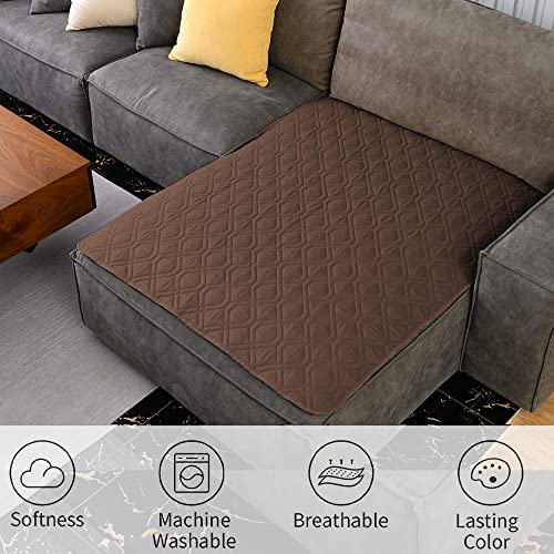 Ameritex Reversible Waterproof Dog Bed Cover for Sofa and Couch - Chocolate/Dark Grey Microfiber Blanket
