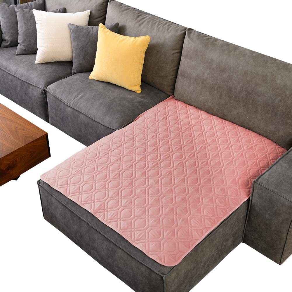 Ameritex Reversible Waterproof Dog Bed Cover – Microfiber Pet Blanket, Pink and Burgundy, 70 x 30 Inches