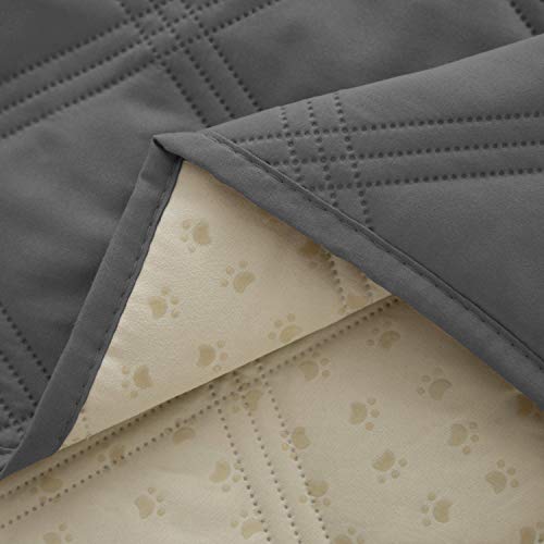 Ameritex Waterproof Dog Bed Cover - Anti-Slip Pet Blanket for Furniture, Darkgrey