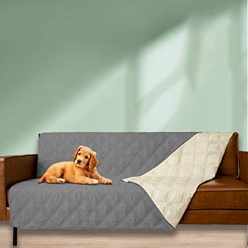 Ameritex Waterproof Dog Bed Cover - Anti-Slip Pet Blanket for Furniture, Darkgrey