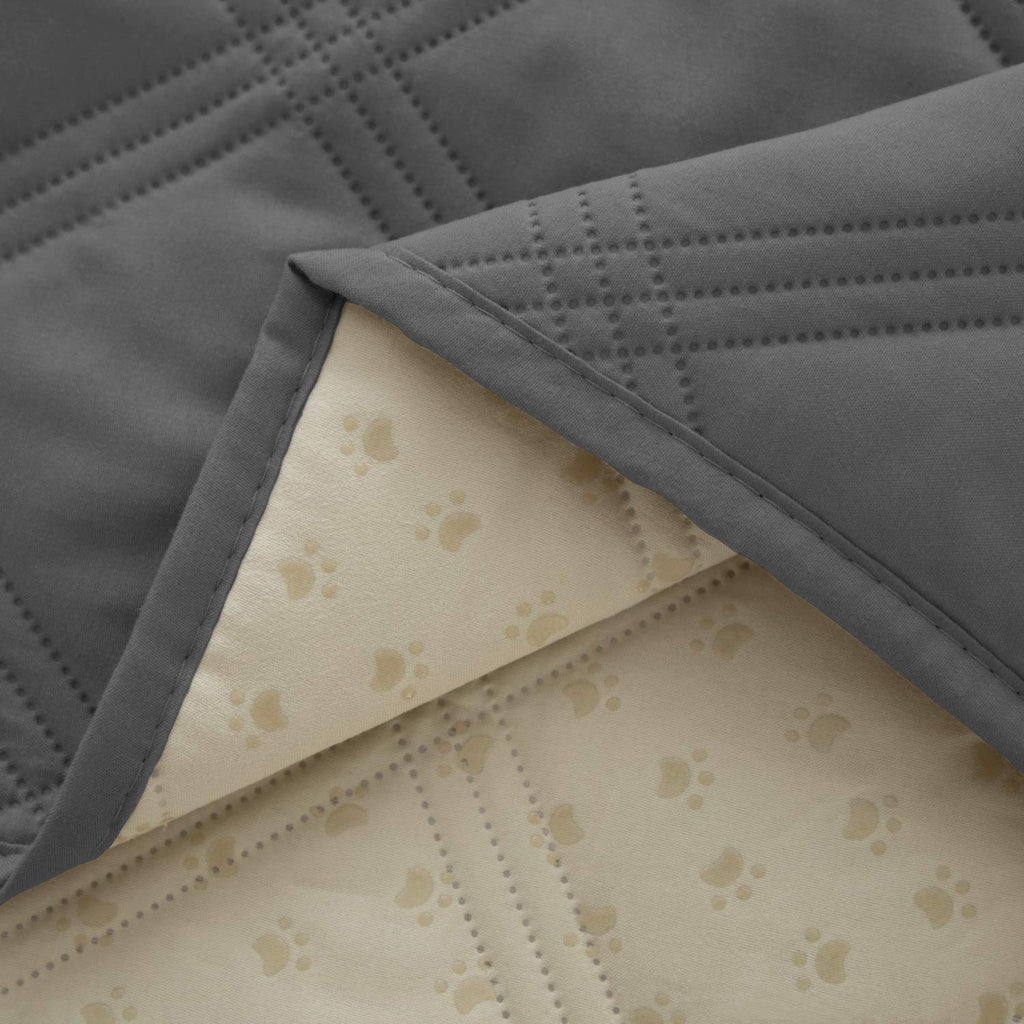 Ameritex Waterproof Dog Bed Cover - Anti-Slip Pet Blanket for Furniture, Darkgrey