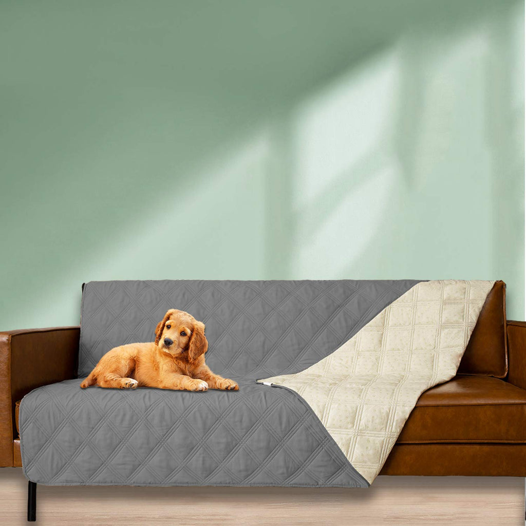 Ameritex Waterproof Dog Bed Cover - Anti-Slip Pet Blanket for Furniture, Darkgrey