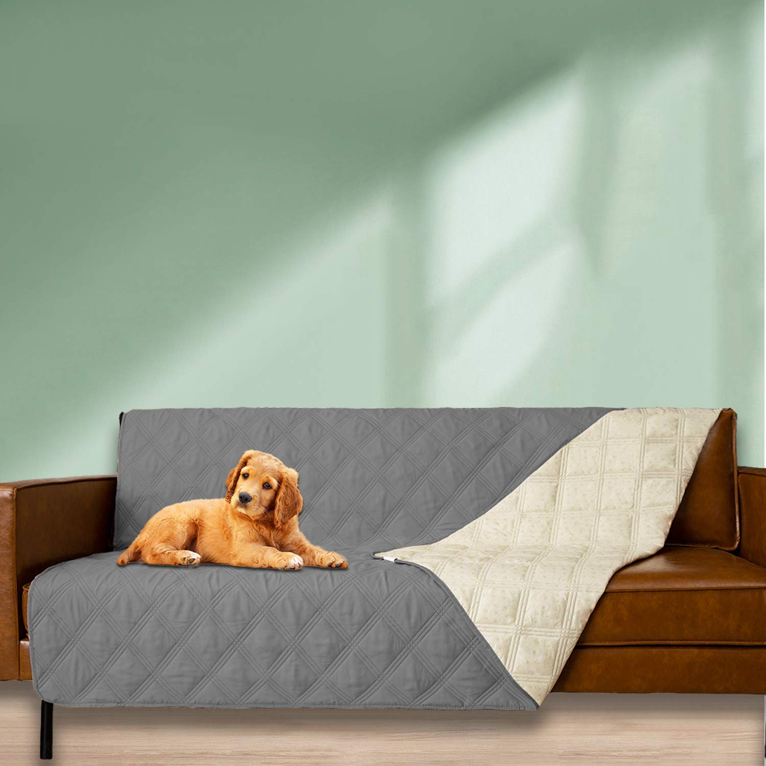 Ameritex Waterproof Dog Bed Cover - Anti-Slip Pet Blanket for Furniture, Darkgrey