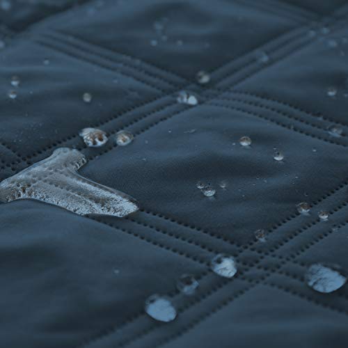Ameritex Waterproof Dog Bed Cover - Navy Blue 40x50 Inch Pet Blanket with Anti-Slip Back