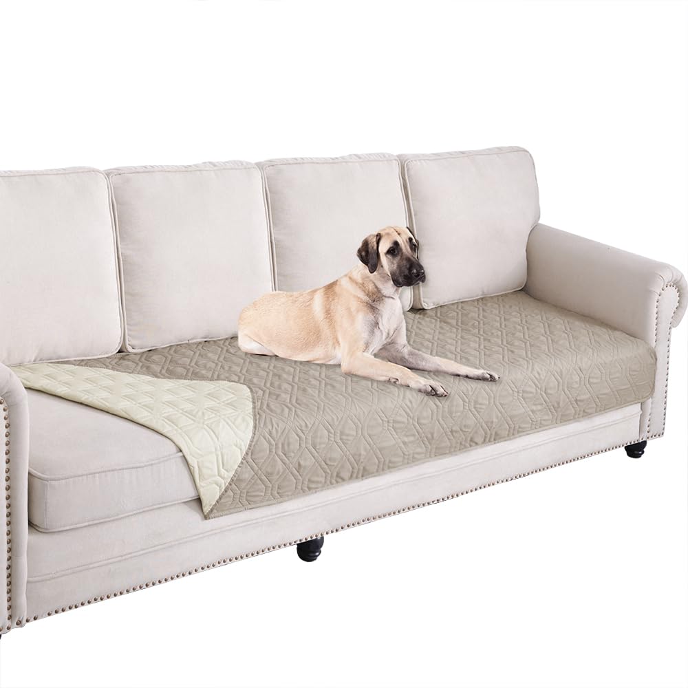 Ameritex Waterproof Dog Bed Cover - Reversible Microfiber Pet Blanket for Furniture