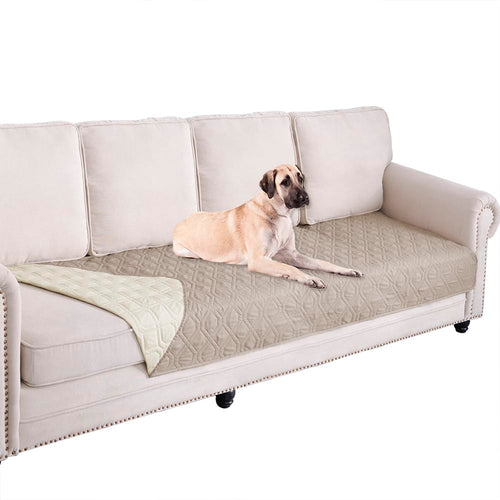Ameritex Waterproof Dog Bed Cover - Reversible Microfiber Pet Blanket for Furniture