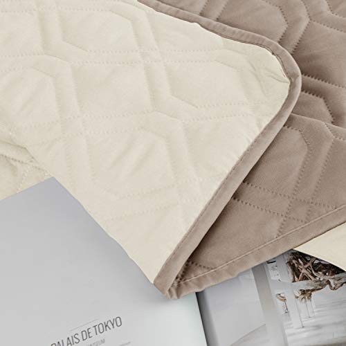 Ameritex Waterproof Dog Bed Cover - Reversible Microfiber Pet Blanket for Furniture
