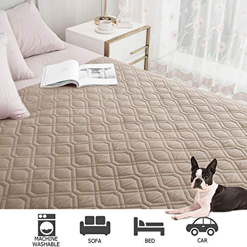 Ameritex Waterproof Dog Bed Cover - Reversible Microfiber Pet Blanket for Furniture