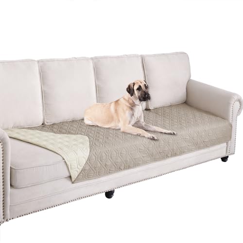 Ameritex Waterproof Dog Bed Cover - Reversible Microfiber Pet Blanket for Furniture