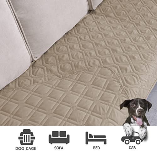 Ameritex Waterproof Reversible Dog Bed Cover - Beige 70x30