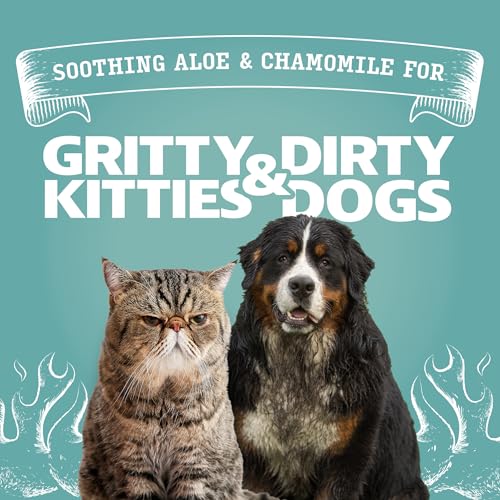 Angry Orange Unscented Pet Wipes 320 Count – Hypoallergenic, Fragrance-Free with Aloe & Chamomile for Dogs and Cats
