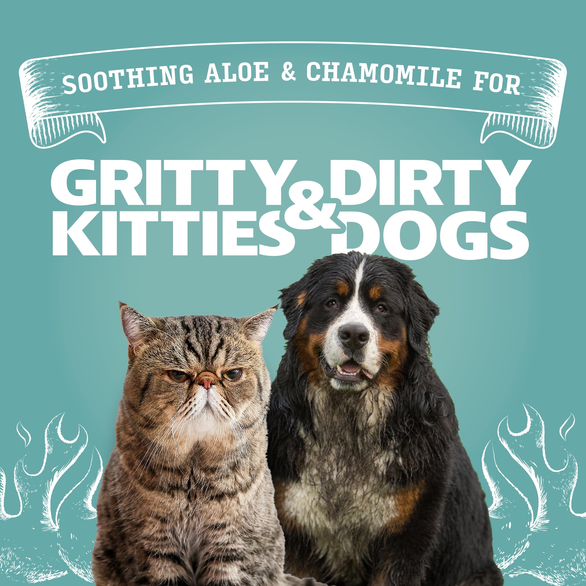 Angry Orange Unscented Pet Wipes 320 Count – Hypoallergenic, Fragrance-Free with Aloe & Chamomile for Dogs and Cats