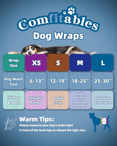 Apupmeo Medium Male Dog Diapers - Disposable Belly Bands, Super Absorbent, Leak-Proof, 20 Count
