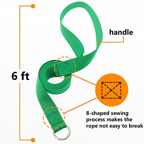 ATICNECH 10-Pack Slip Lead Dog Leash – 6FT Nylon Training Leashes with Metal O-Ring for Small to Large Dogs, Puppies, Cats, Rescue, Grooming