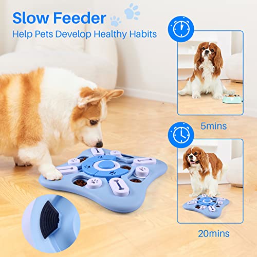 AVOAR Dog Puzzle Toy – Interactive Treat Game with 11 Movable Sliders, Squeaky Sound for Large, Medium, Small Dogs & Cats