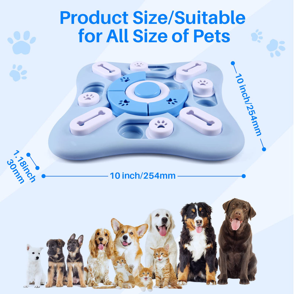 AVOAR Dog Puzzle Toy – Interactive Treat Game with 11 Movable Sliders, Squeaky Sound for Large, Medium, Small Dogs & Cats