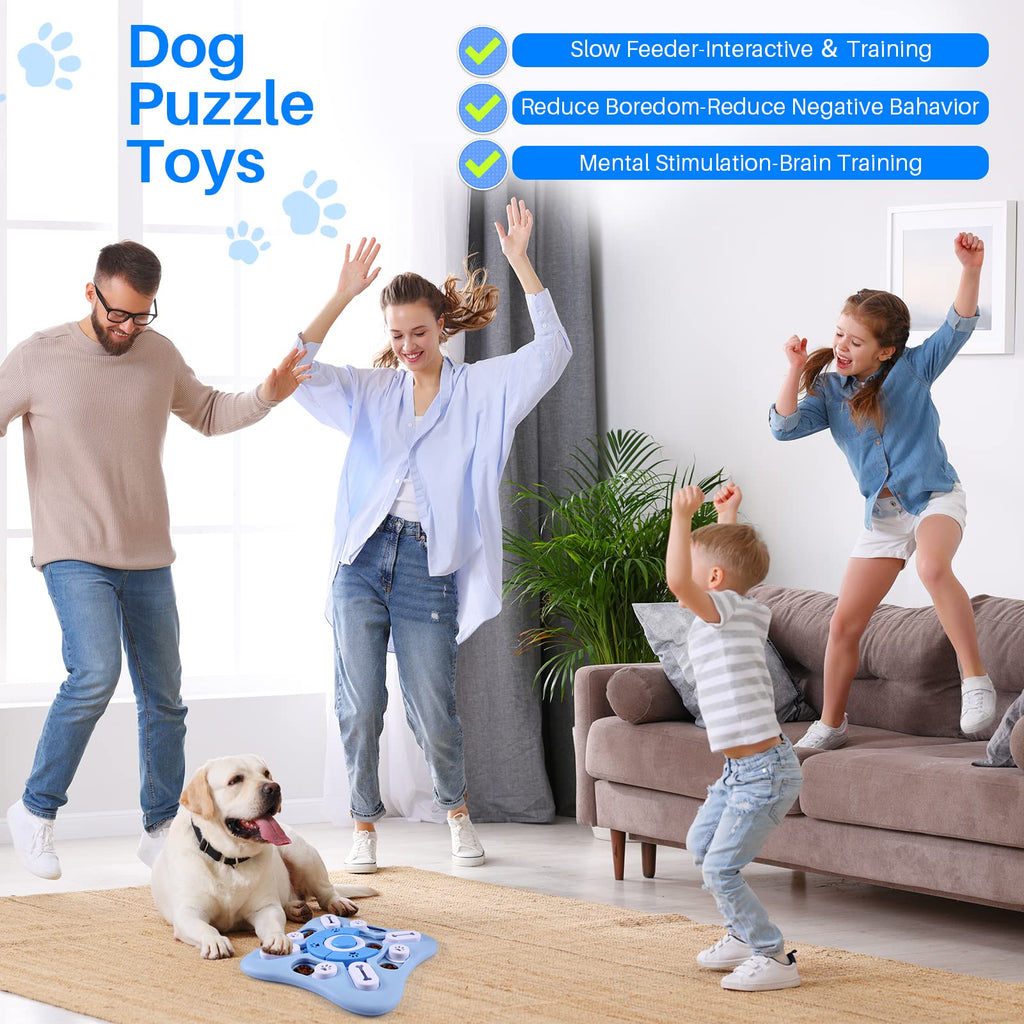 AVOAR Dog Puzzle Toy – Interactive Treat Game with 11 Movable Sliders, Squeaky Sound for Large, Medium, Small Dogs & Cats