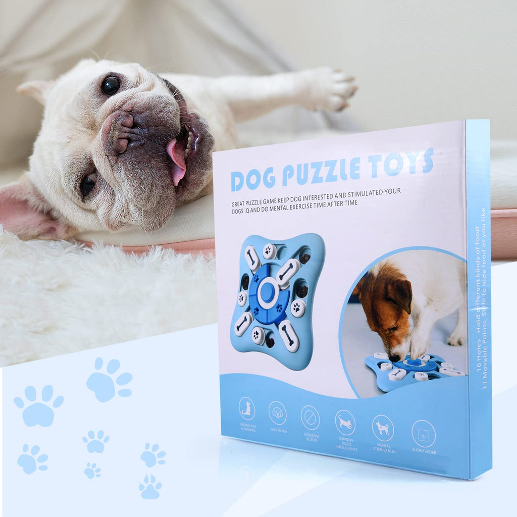 AVOAR Dog Puzzle Toy – Interactive Treat Game with 11 Movable Sliders, Squeaky Sound for Large, Medium, Small Dogs & Cats