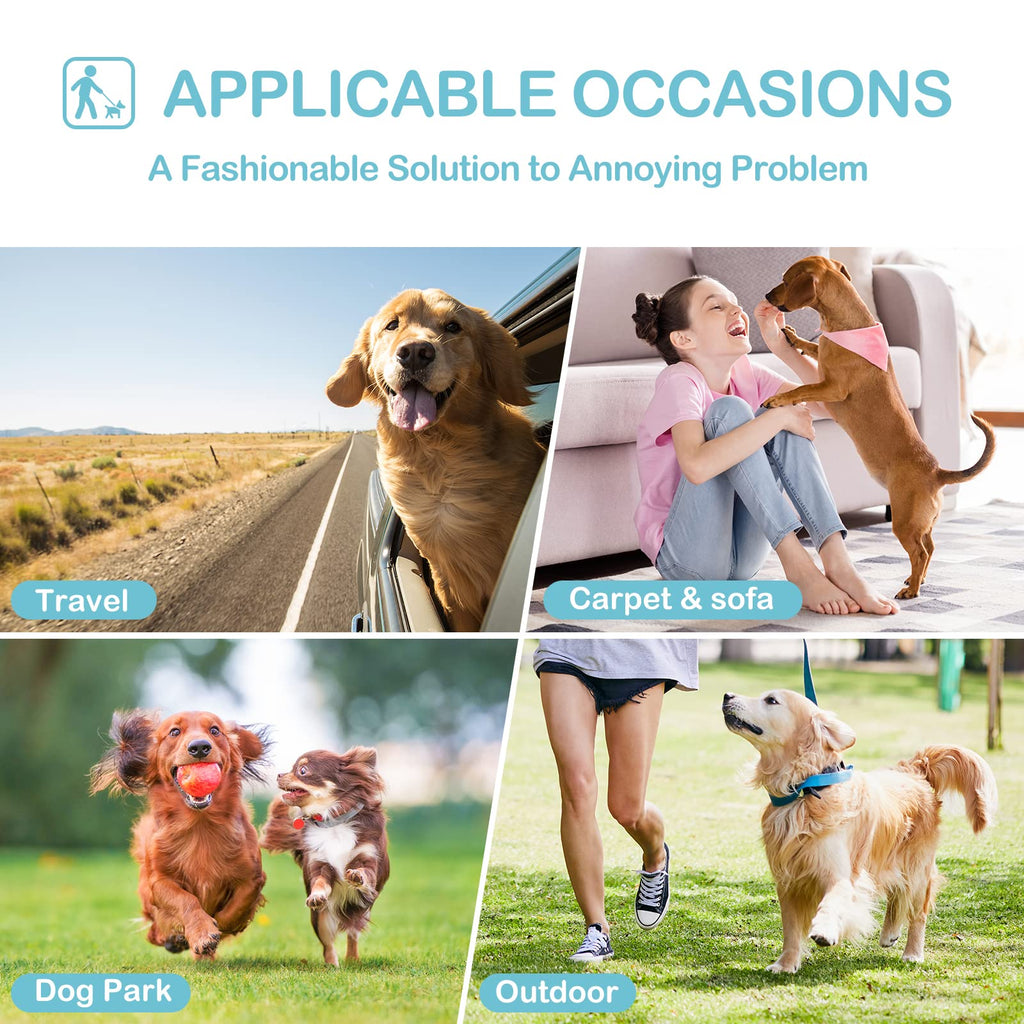 Avont 3 Pack Washable Female Dog Diapers, Reusable Period Diapers for Heat Cycle & Incontinence – Red/Blue/White, Size M