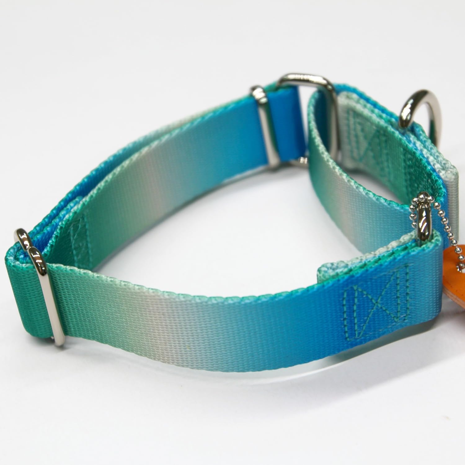 Axdvk Martingale Dog Collar - Turquoise Gradient Medium, Anti-Escape Training Collar for Daily Walks and Outdoor Adventures