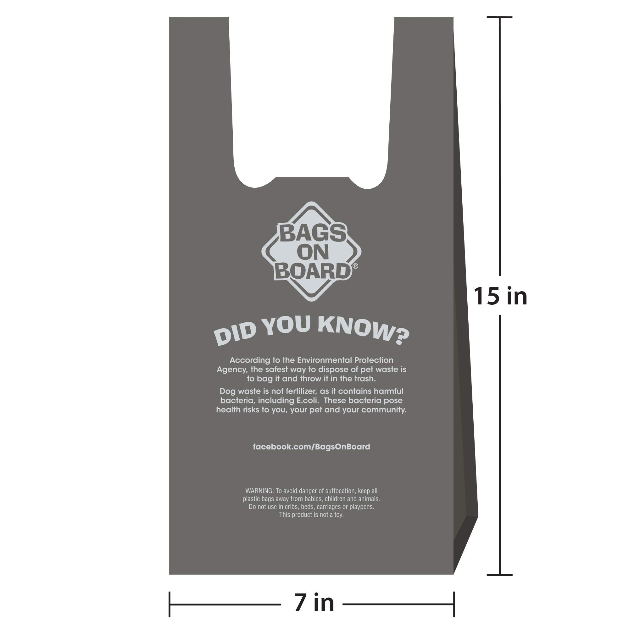 Bags on Board Extra Thick Dog Poop Bags – 200-Count Drawer Pack with Tie Handles