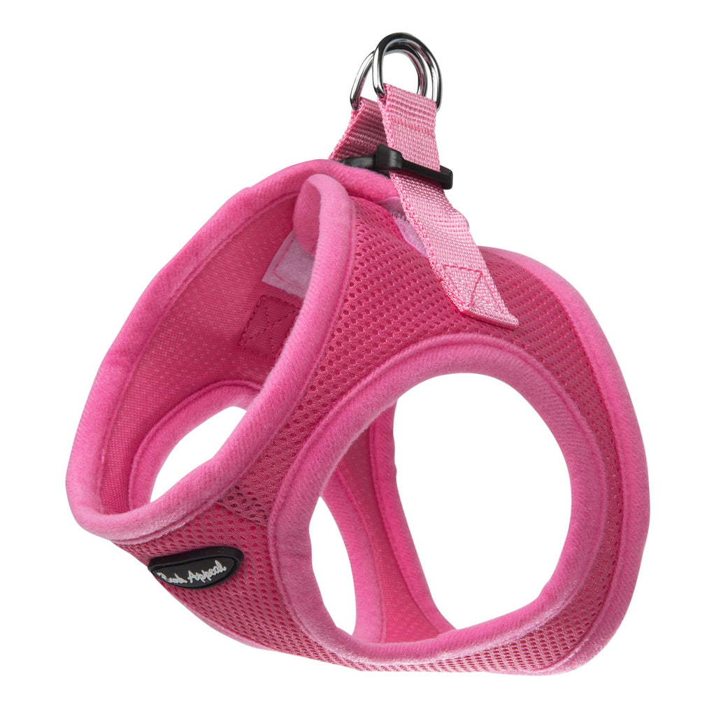 Bark Appeal Hot Pink Step-In Dog Harness for Extra Small Pets – XS Mesh Vest with Adjustable Anti-Choke Strap