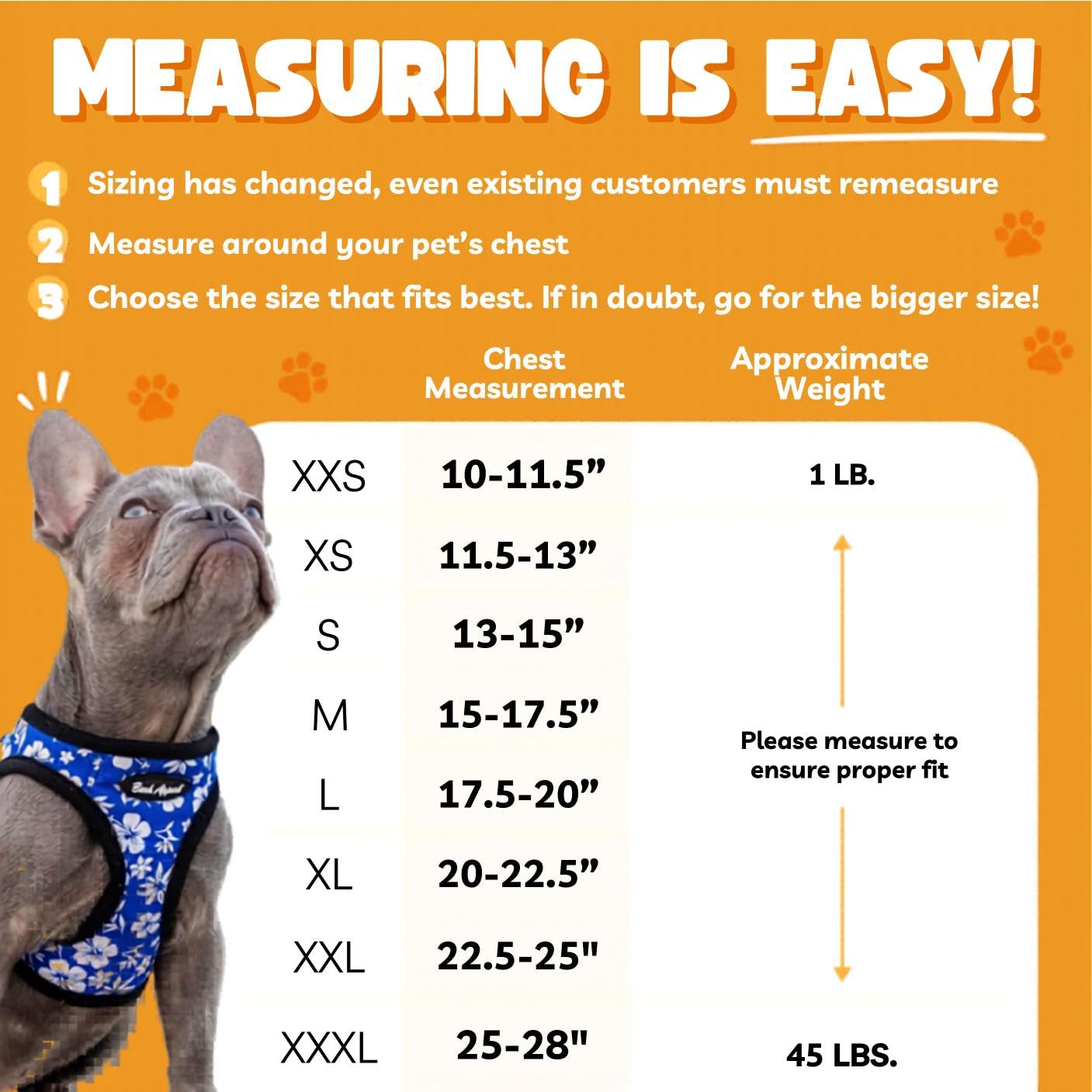 Bark Appeal Netted Step-in Dog Harness XS (11.5-13" Chest) – Orange Textured – Soft Breathable Polyester Mesh with Adjustable Strap
