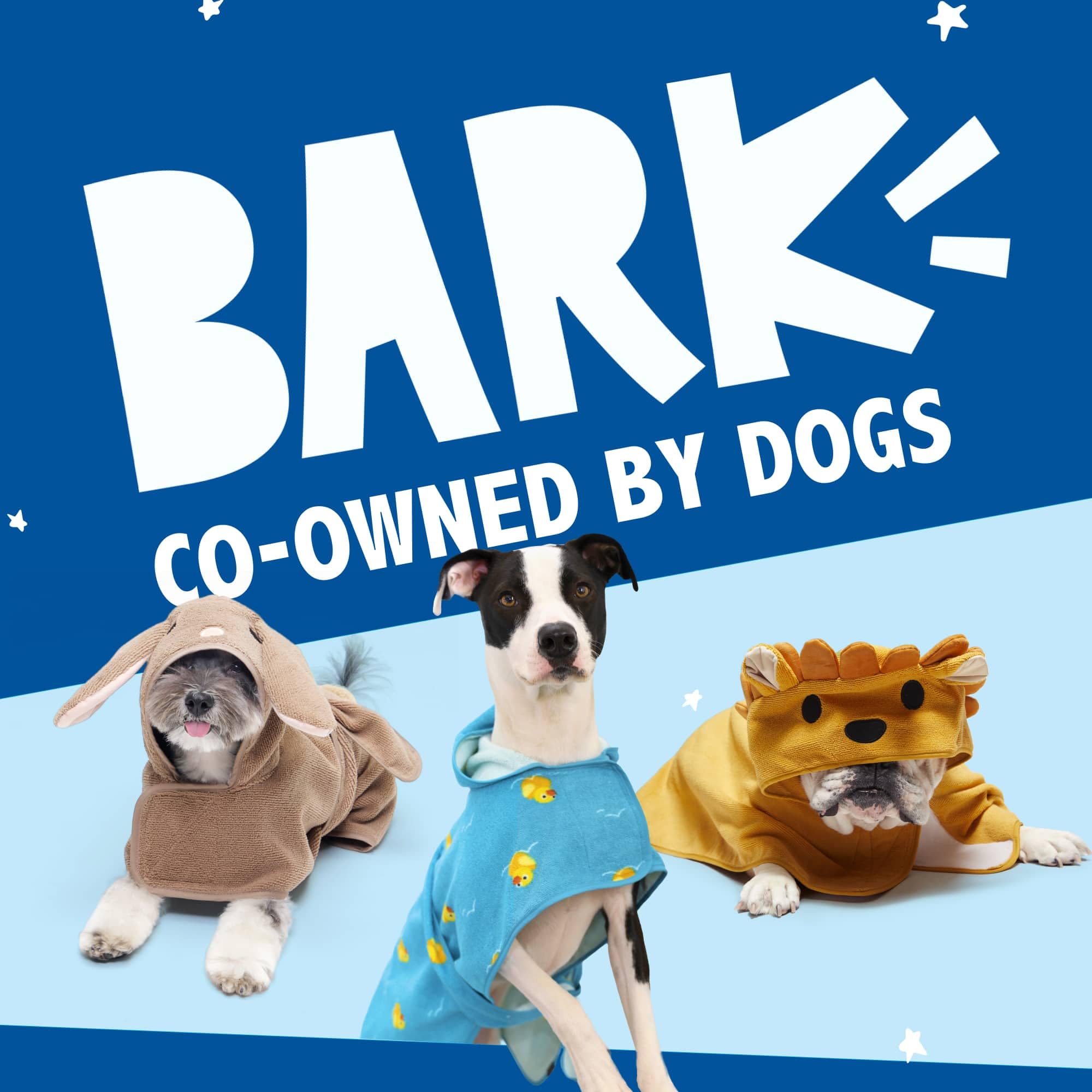 Barkbox Dog Bathrobe - Fast Drying Microfiber with Hook & Loop Closure - Small (Rubber Duck)