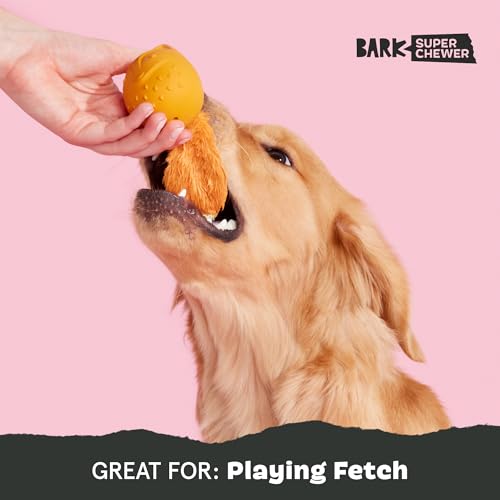 Barkbox Franz The Fox Dog Toy – Natural Rubber, Bacon Scented, for Aggressive Chewers (Small/Medium)