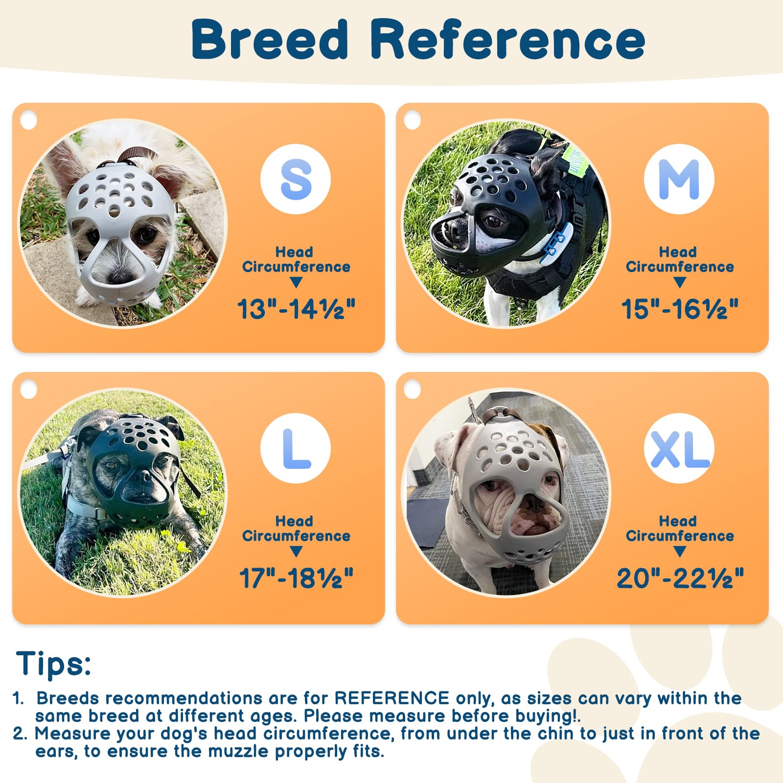 BARKLESS Dog Muzzle for Short Snout, Soft Silicone Muzzle for French Bulldogs Boston Terriers Flat-Faced Breeds, Size S (13-14.5 inches), Grey