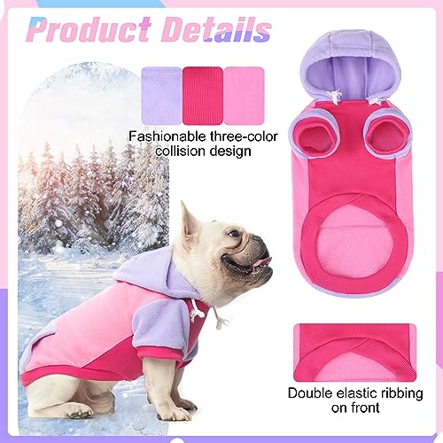 BEAUTYZOO Fleece Dog Hoodie with Leash Hole and Pocket – Stretchy Sweater for Small to Large Dogs, Warm Winter Coat for Cold Days