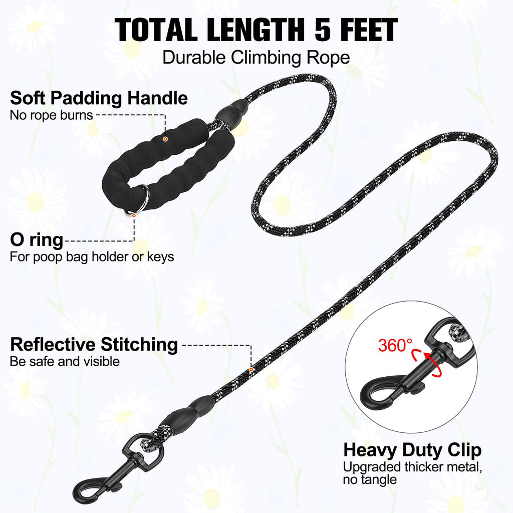 BEAUTYZOO Step-in Dog Harness and Leash Set – Reflective, No-Pull, Machine Washable for Small Dogs & Cats (XXS/XS/S)