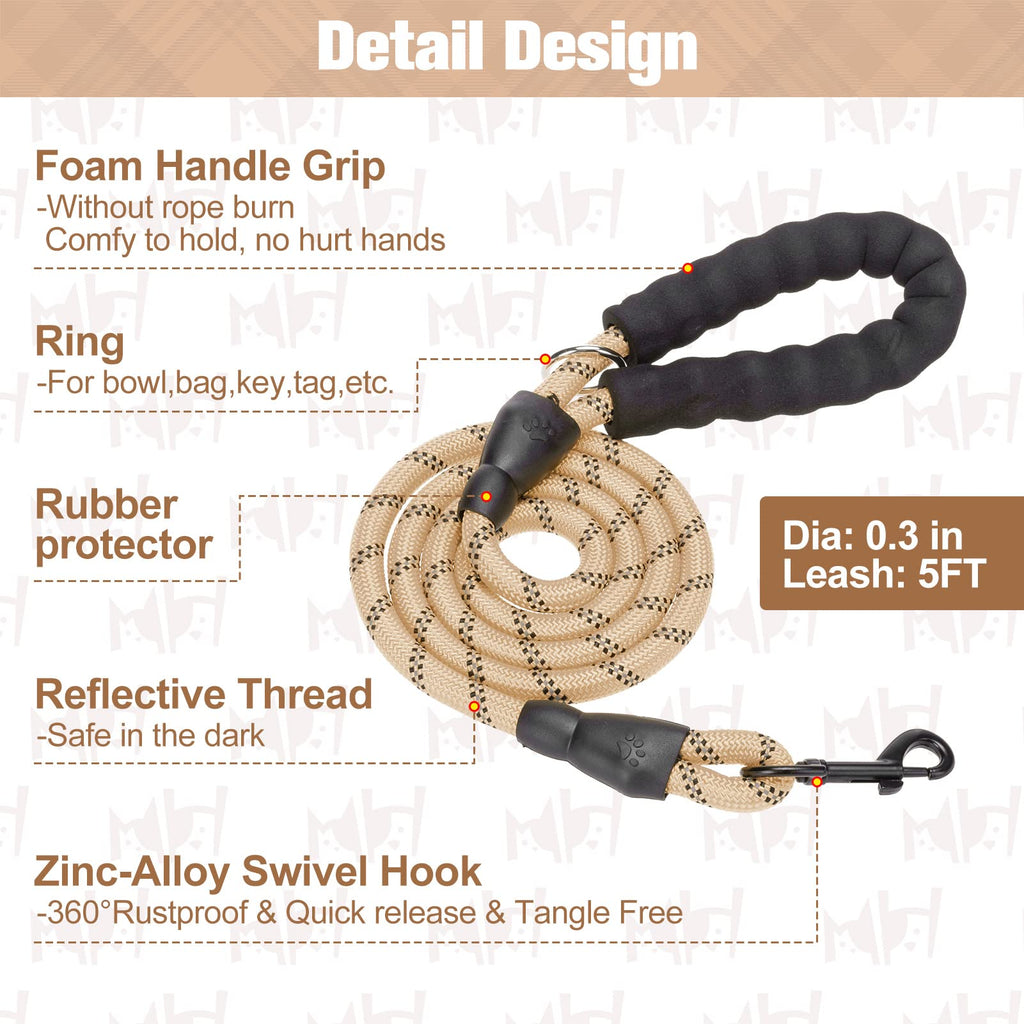 BEAUTYZOO XXS Dog Harness and Leash Set – Step-In No-Choke Vest for Small Puppies, Beige Plaid