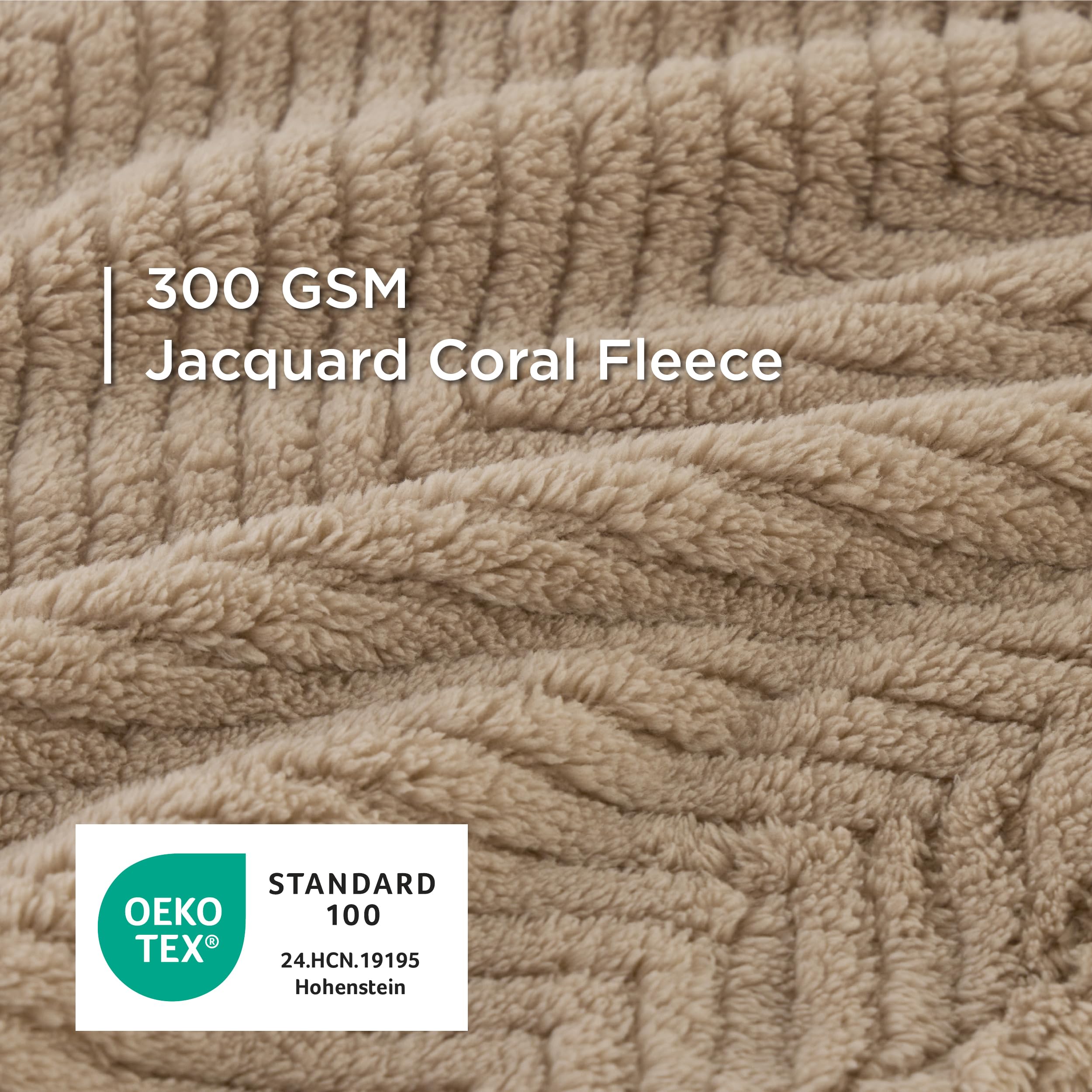 Bedsure 30x40 Inch Brown Wave Fleece Dog Blanket – Soft 300GSM Fluffy Blanket for Pets, Machine Washable
