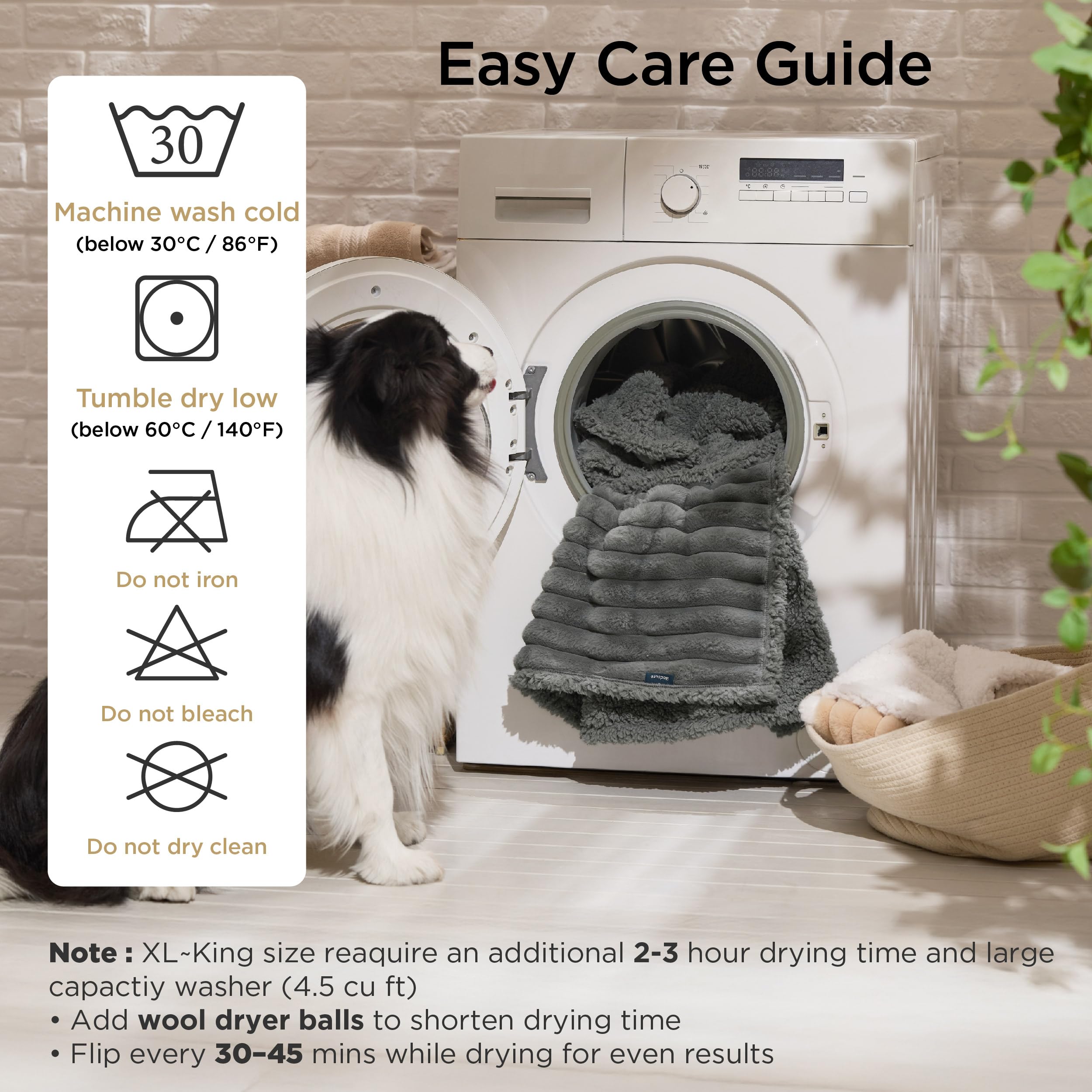 Bedsure Waterproof Dog Blanket for Small Dogs – 25x35 Inch Reversible Corduroy Sherpa Fleece, Warm Grey, Machine Washable