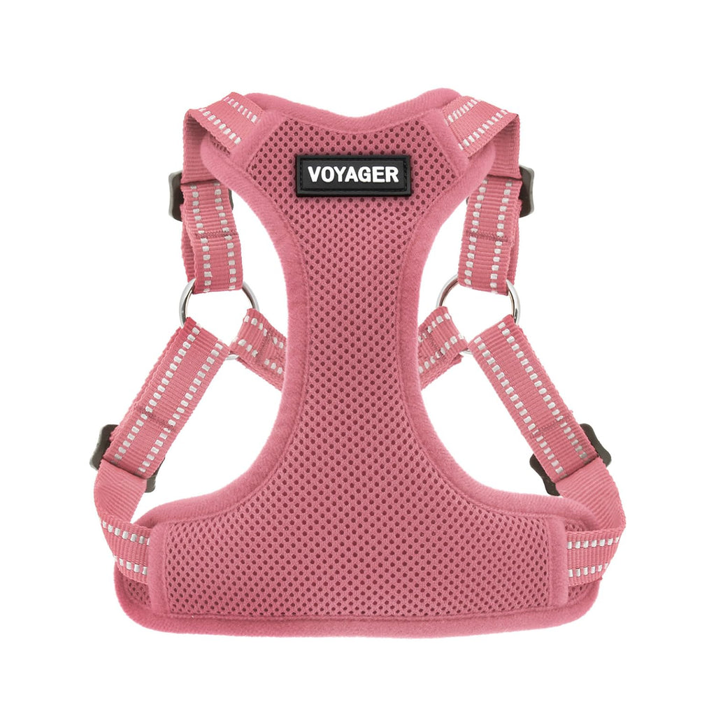 Best Pet Supplies Voyager Step-In Dog Harness - Breathable Mesh, No-Pull, Reflective, XS, Pink