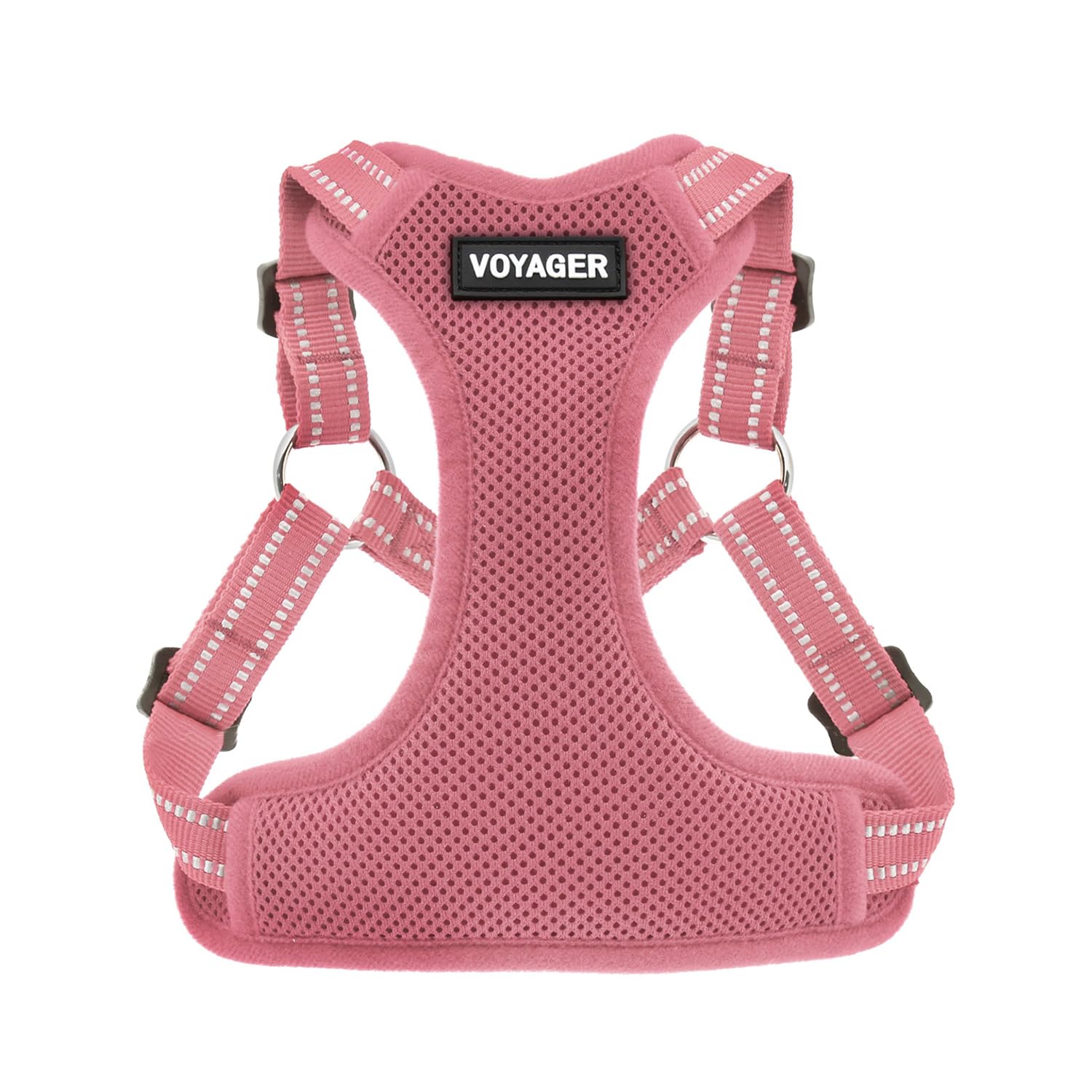 Best Pet Supplies Voyager Step-In Dog Harness - Breathable Mesh, No-Pull, Reflective, XS, Pink