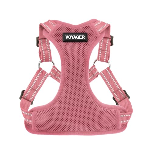 Best Pet Supplies Voyager Step-In Dog Harness - Breathable Mesh, No-Pull, Reflective, XS, Pink