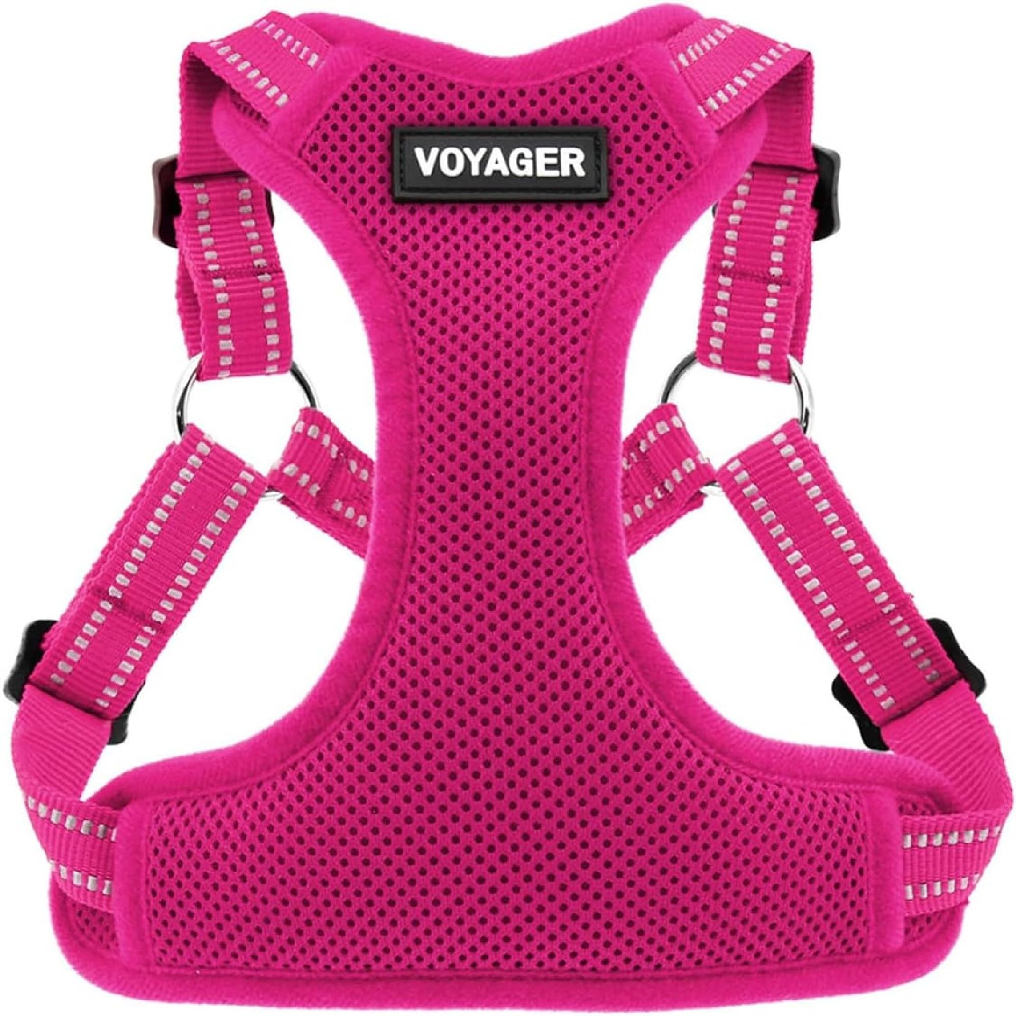 Best Pet Supplies Voyager Step-in Mesh Dog Harness, Fuchsia, XS